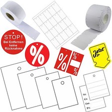 Kartonetiketten auf Rolle /