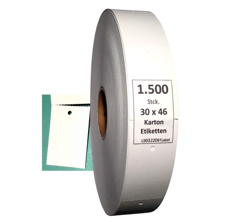 1500 cardboard labels 30mm - labels,