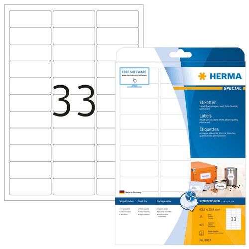 Herma 8837 universal etiketten - 8837,